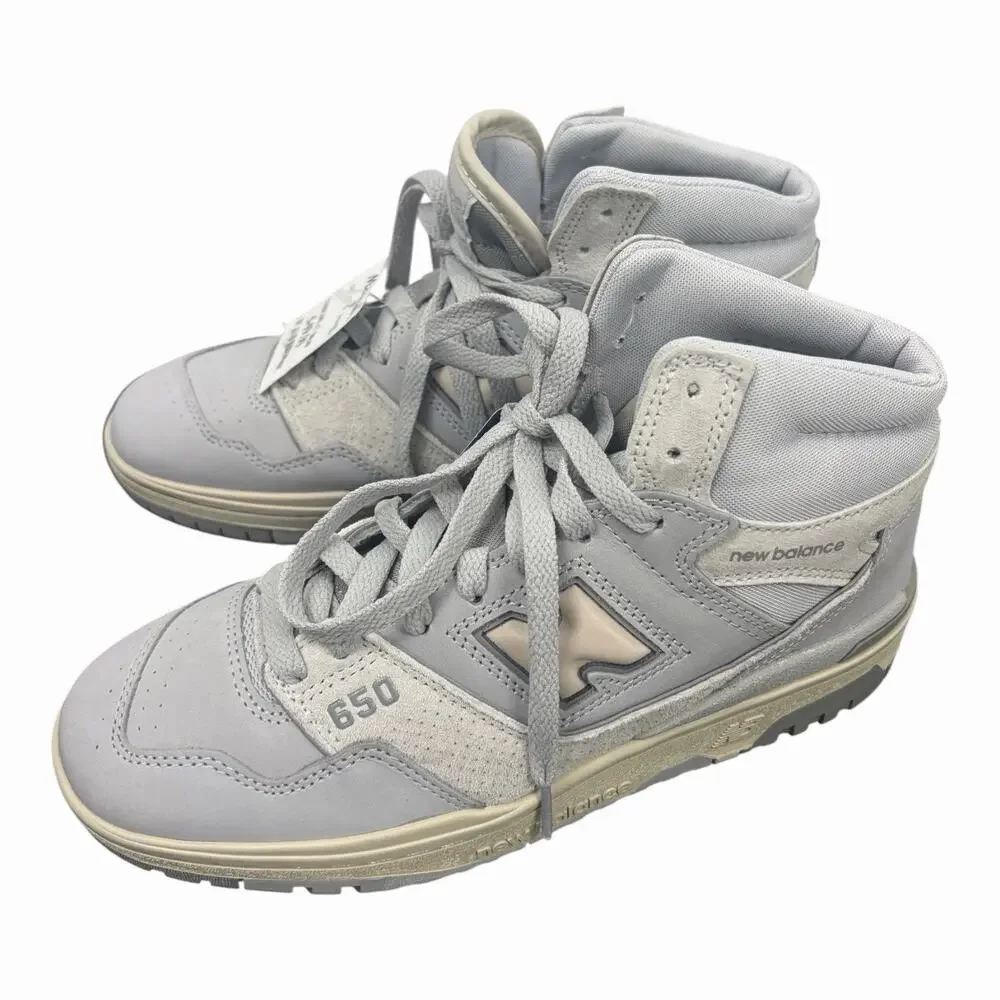 New Balance 650R BB650RGG Gray High Top Sneakers Men 6.5 Women 8 NWT Defect